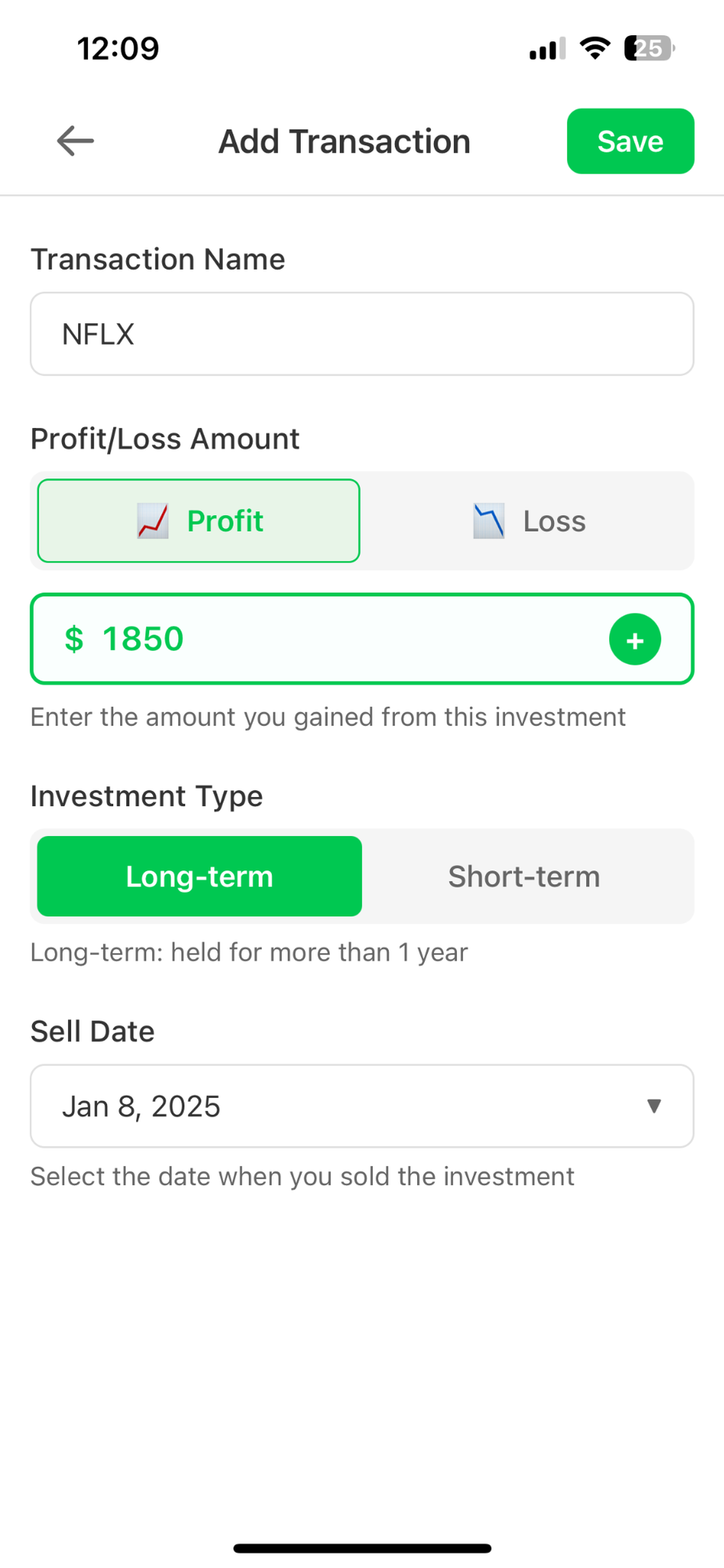 TaxWise - Investment Tax Tool
