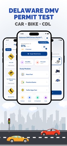 DE DMV Permit Test Prep Screenshot 1 of 10