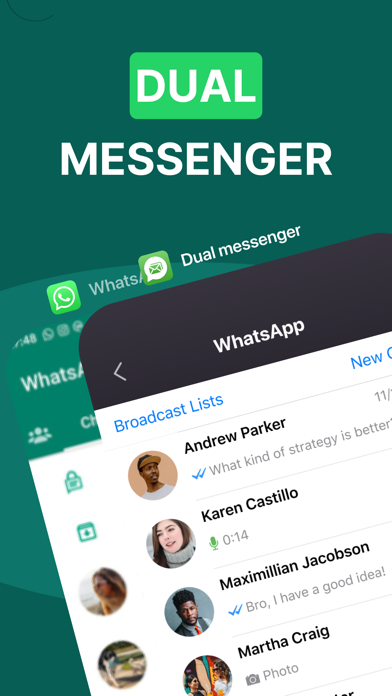 Dual Messenger WA - Duo Chat Screenshot