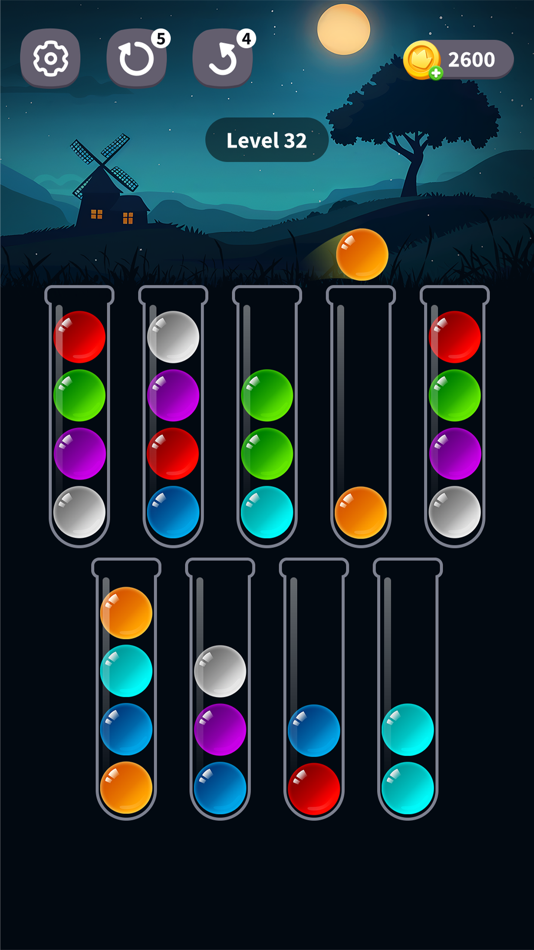 #2. Color Ball Sort - Puzzle Games (iOS) By: HIGGS TECHNOLOGY CO., LIMITED