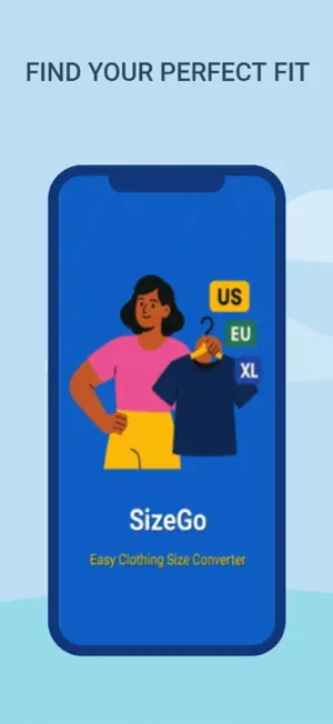 SizeGo-Clothing Size Converter screenshot 1