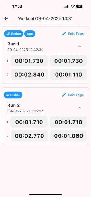 JRTiming screenshot 2