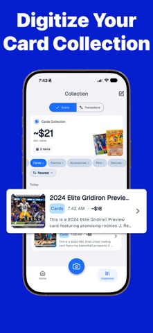 Sports Card Value Scanner: SC1 iPhone screenshot