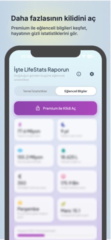 LifeStats: Hayatın & Sayılar screenshot