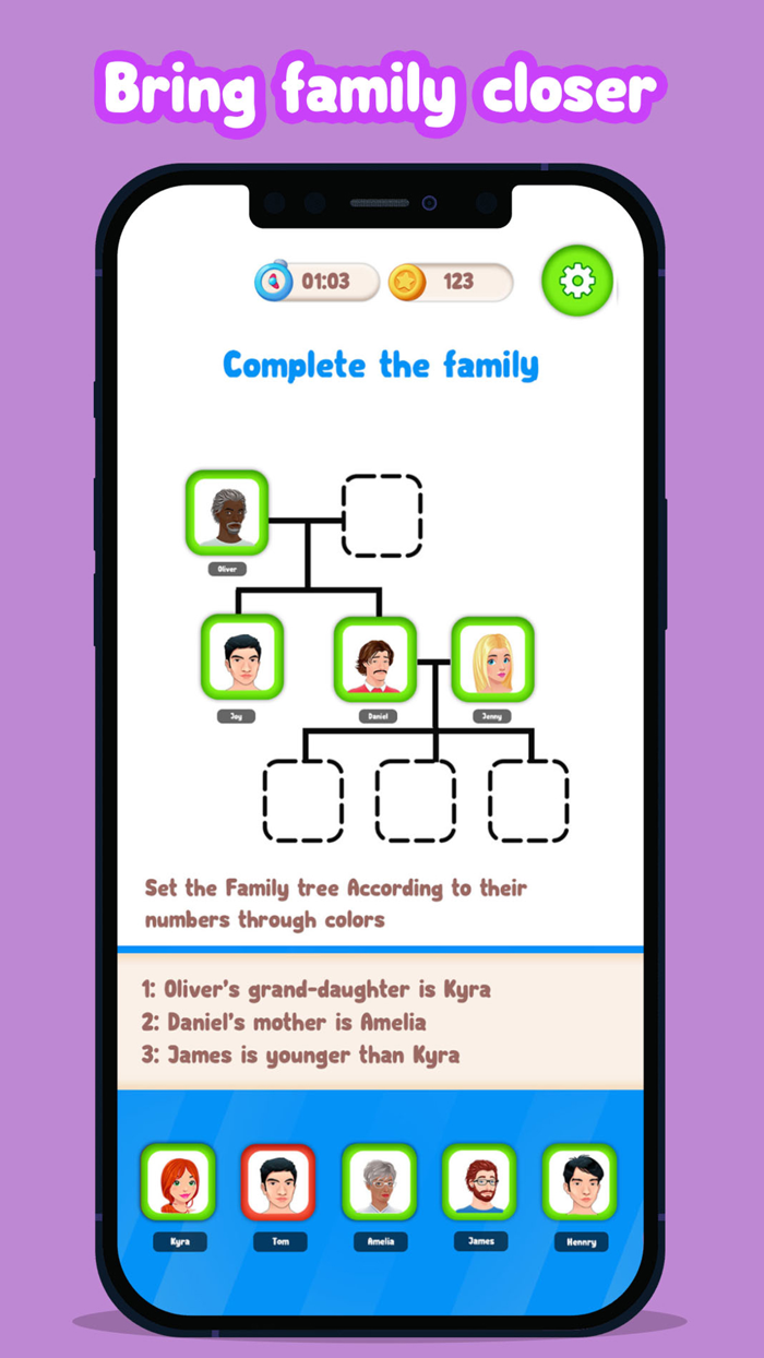 Family Tree Match puzzle game