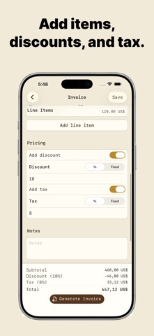 Invoice Maker - InvoLumo Screenshot 2 of 3