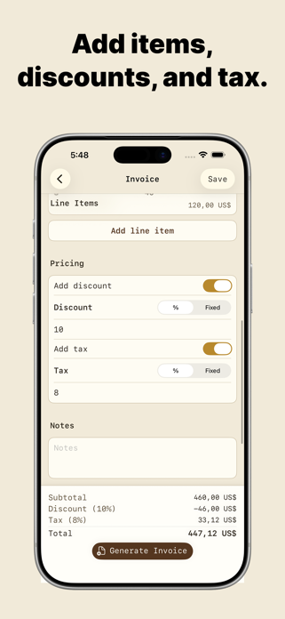Invoice Maker - InvoLumo Screenshot 2 of 3