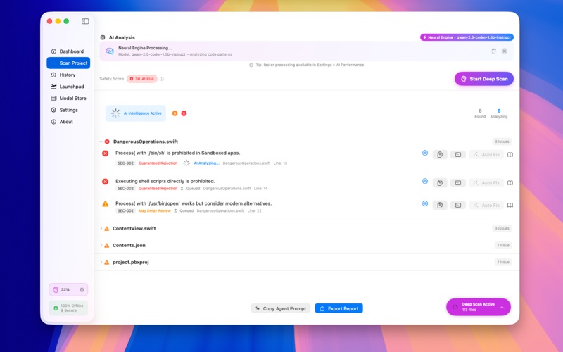 Oxbit Preflight screenshot