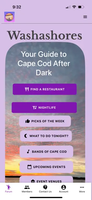 The Washashores Cape Cod App screenshot 1