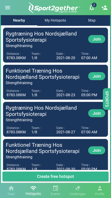 Sport2gether Screenshot