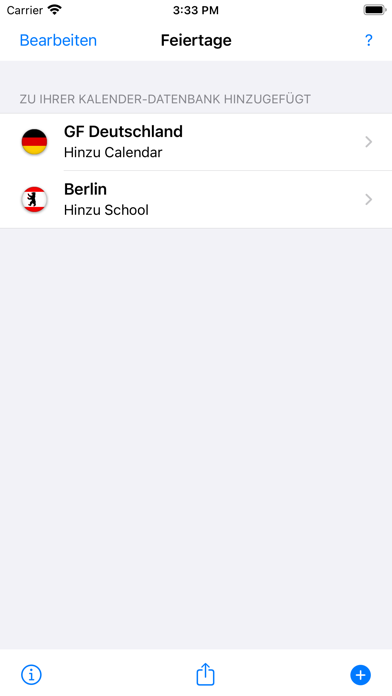 Feiertage und Schulferien DE Screenshot