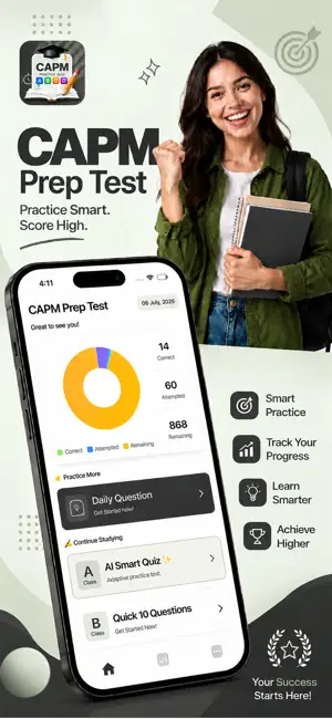 CAPM Practice Test: Exam Prep screenshot 1