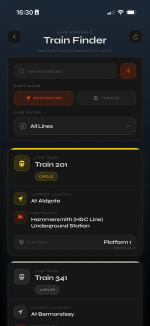RailTracker screenshot 3