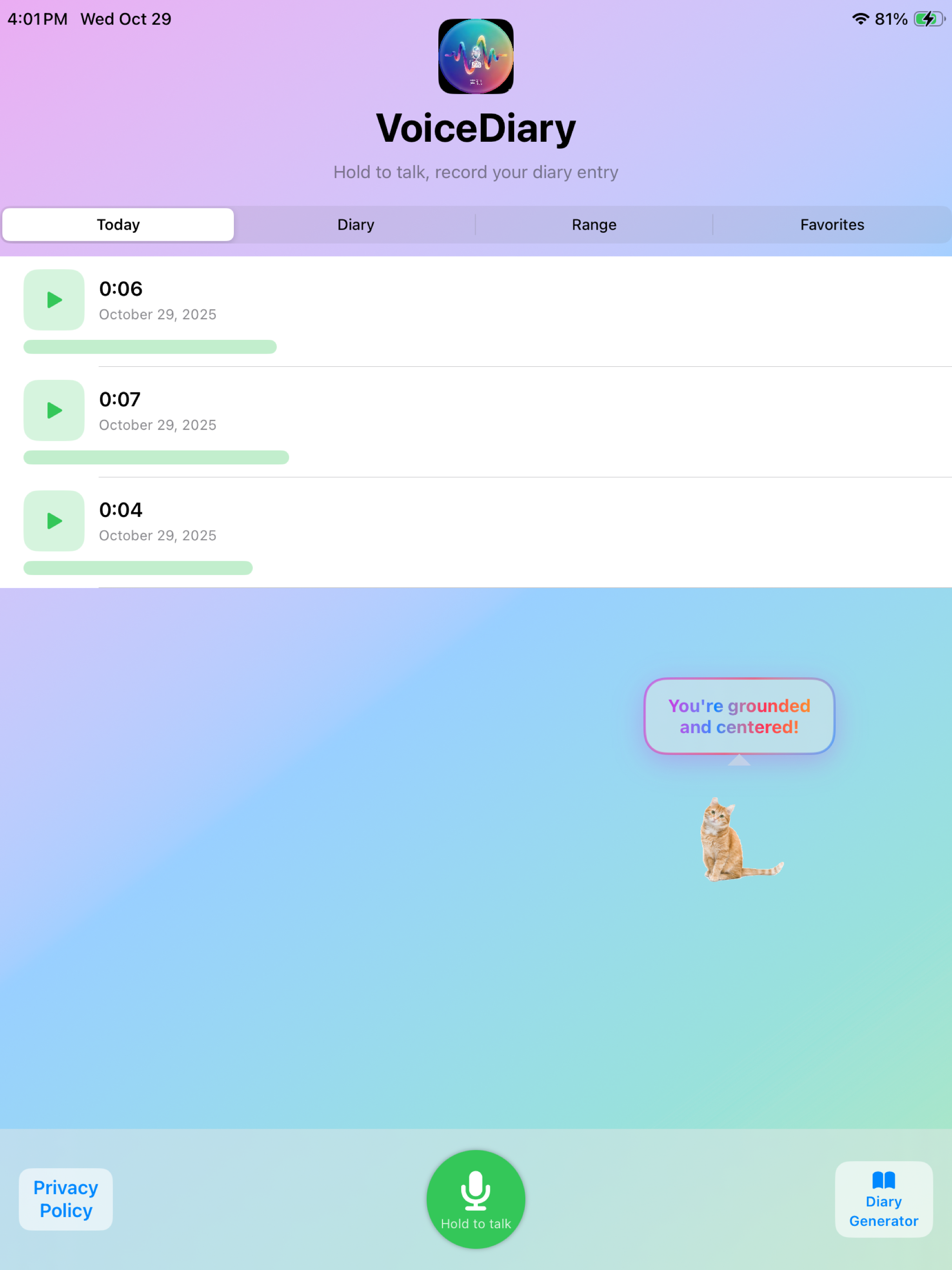 My Voice Diary