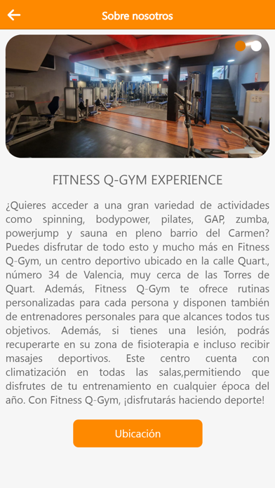 FITNESS Q-GYM EXPERIENCE Screenshot