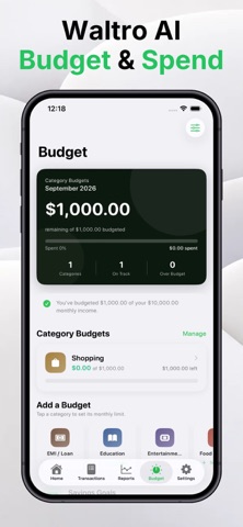 Waltro: Expense Budget Tracker Screenshot 3 of 5