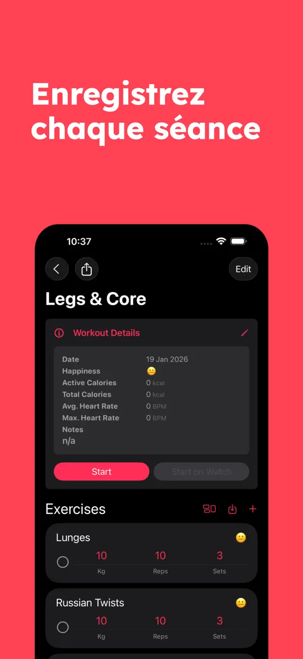 Screenshot #3 pour LiftTracker