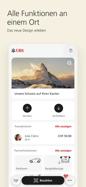 UBS TWINT iPhone screenshot 2