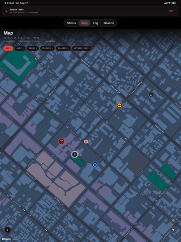beacons: surveillance scanner iPad screenshot
