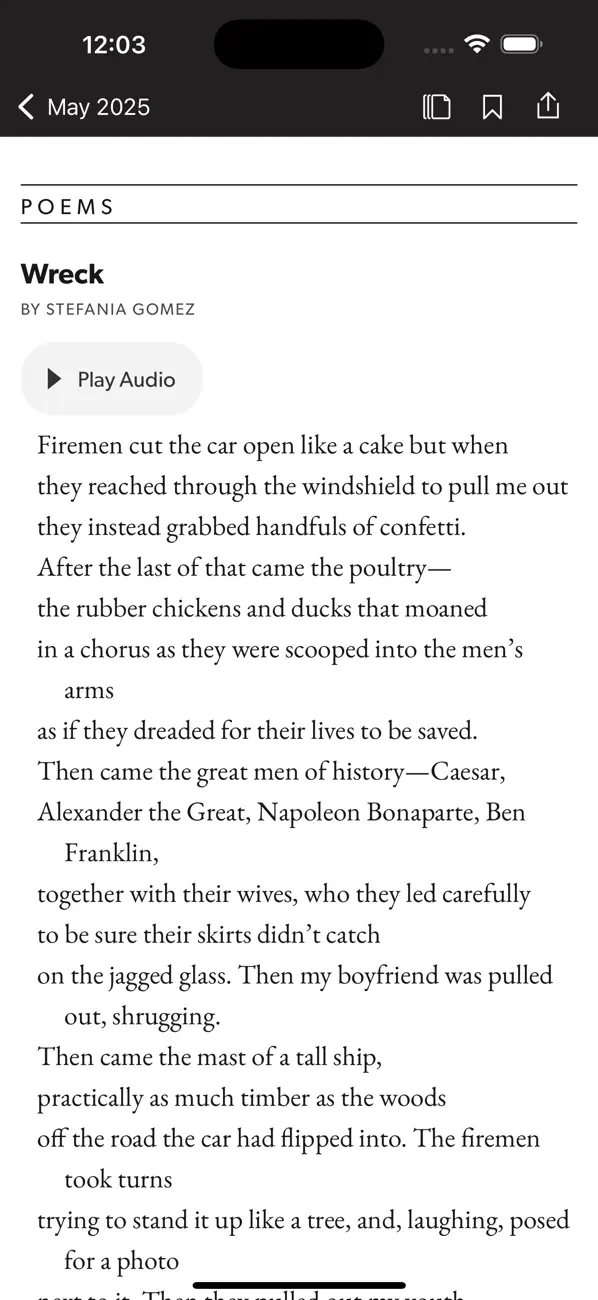 Screenshot #3 pour Poetry Magazine App