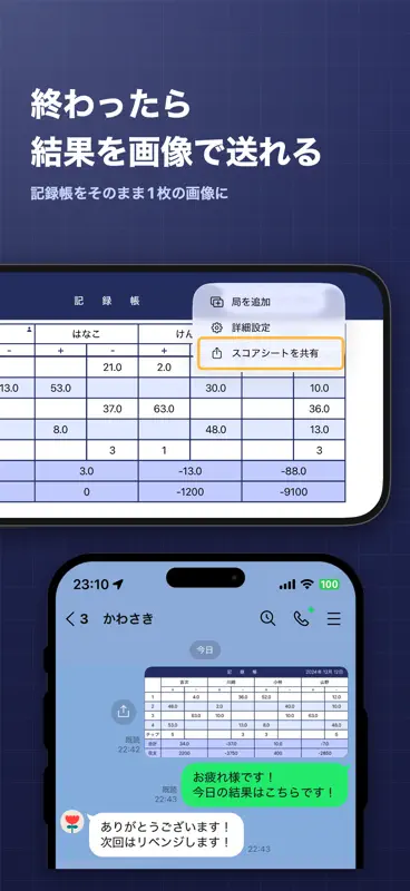 麻雀記録帳 雀ブック-スコア・成績表・収支計算 screenshot 4 of 8