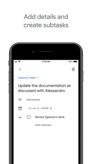 Google Tasks: Get Things Done iPhone Screenshot 2