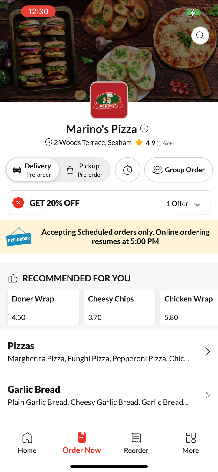 Marino's Pizza screenshot 3