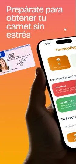 Captura de pantalla de TeoricoEsp en iPhone 1