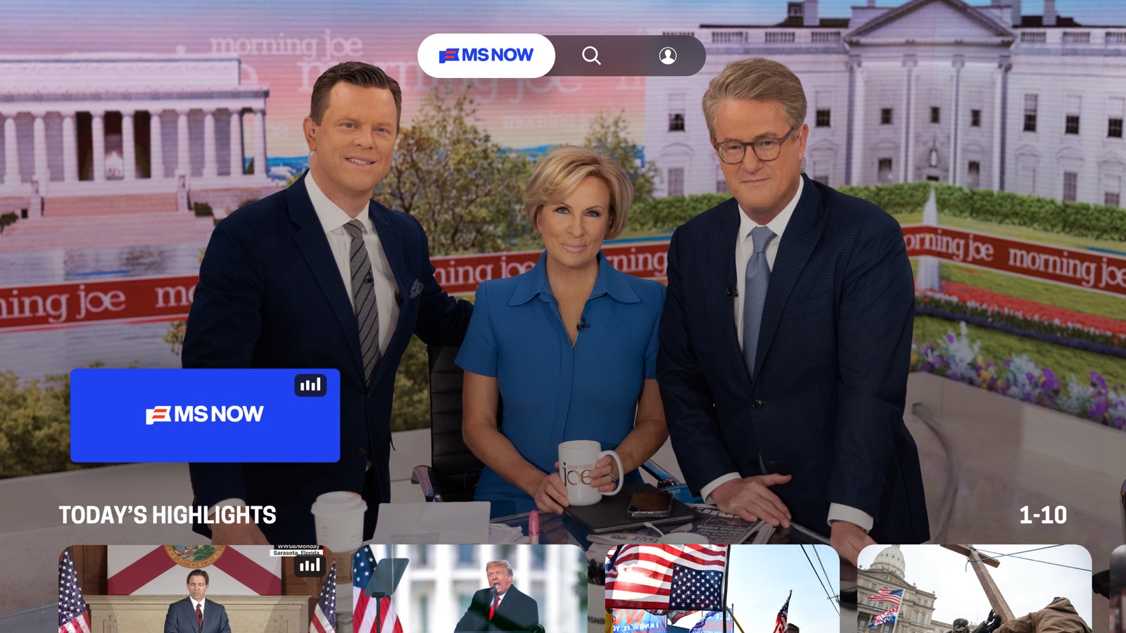 MS NOW: Live & Breaking News apple_tv screenshot 2