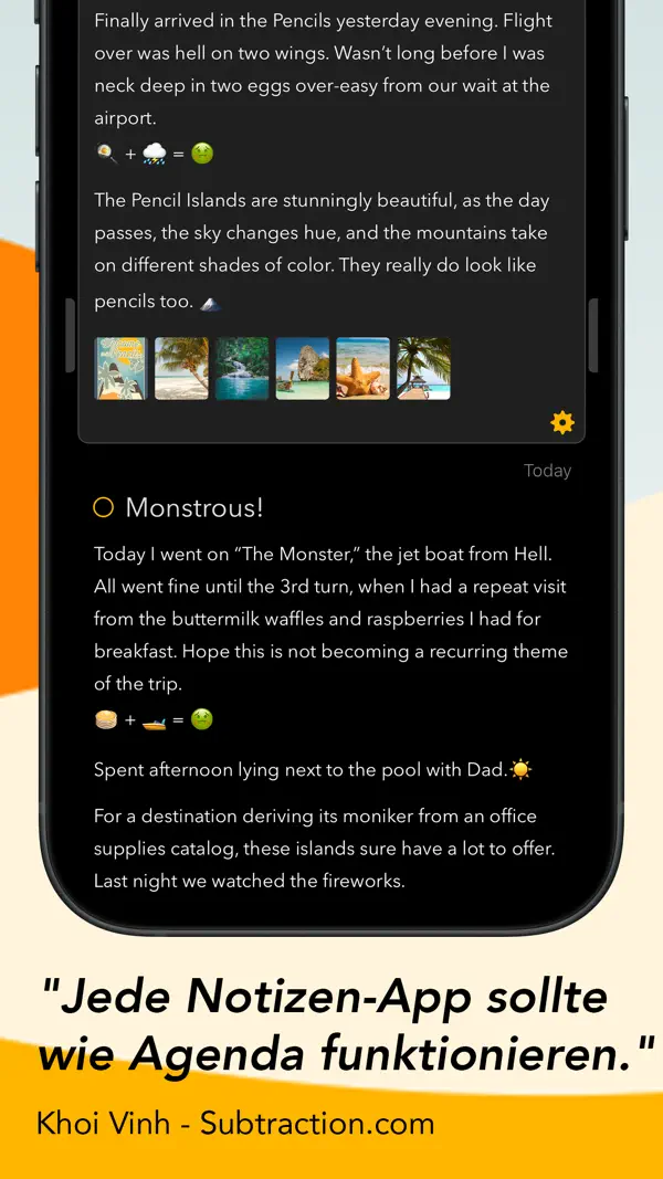 Agenda. Screenshot 4