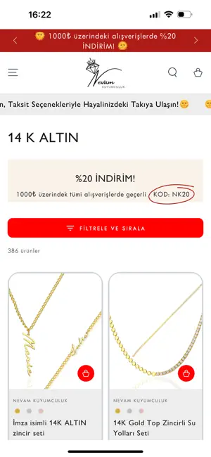Nevam Kuyumculuk screenshot 2