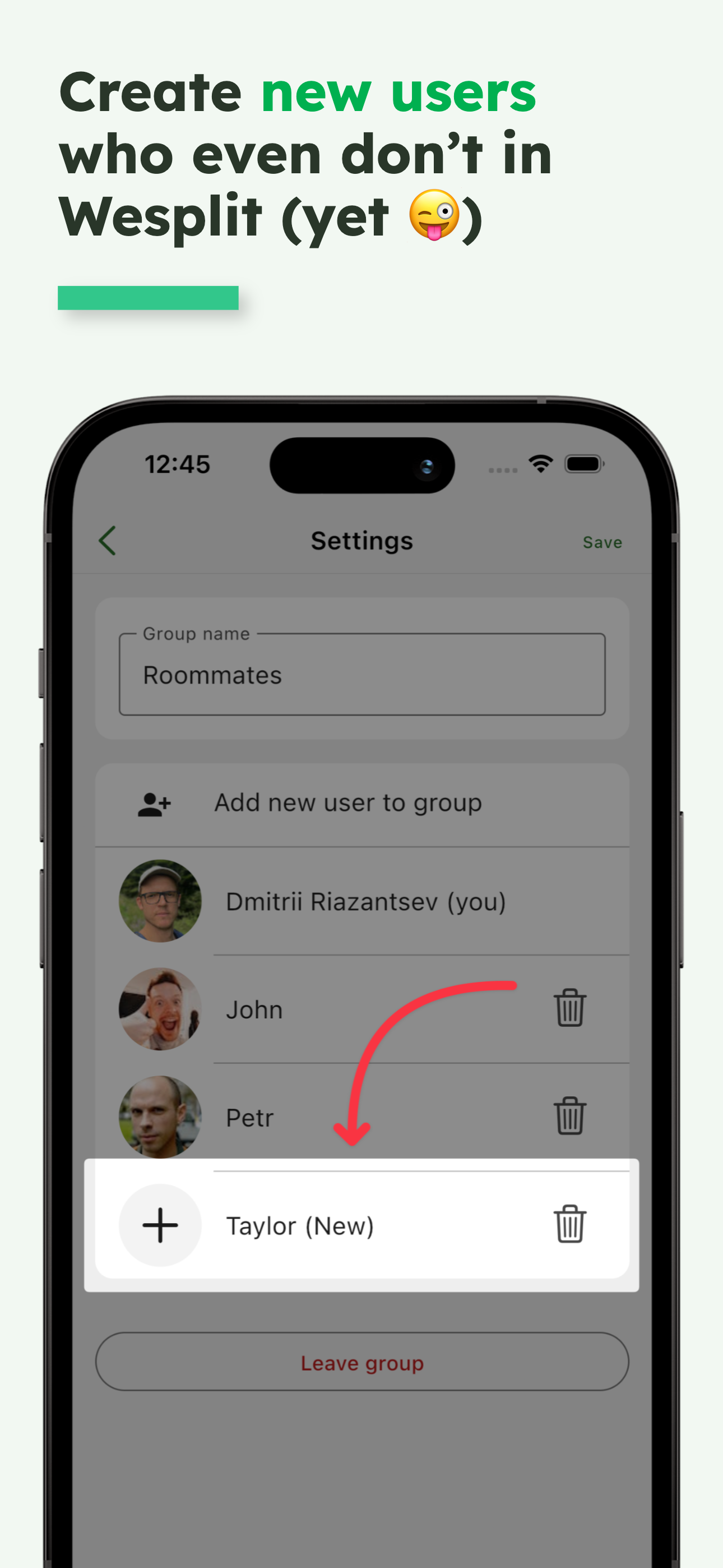 Wesplit - IOU expense tracker