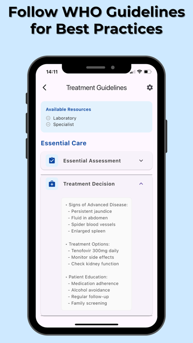 Hepatitis Care Companion Screenshot