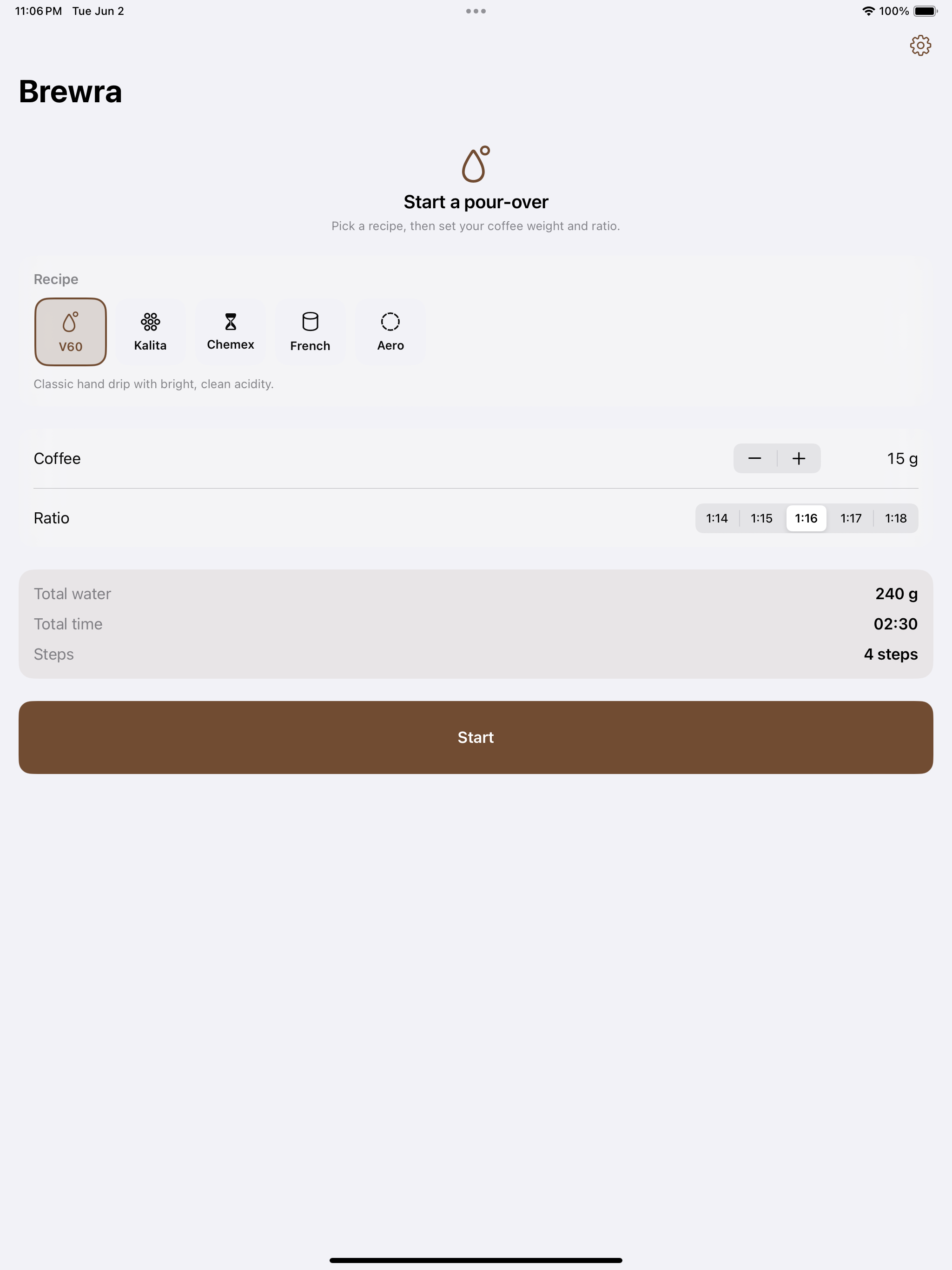 Brewra: Pour-Over Timer screenshot 6