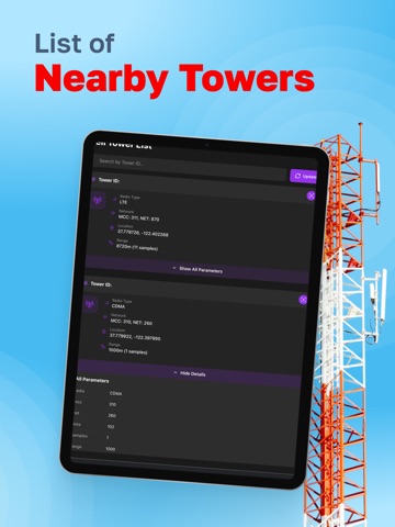 Cellular Tower － Signal Finder iPad screenshot