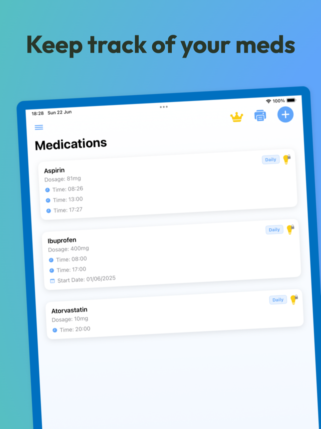 ‎Medication List Screenshot