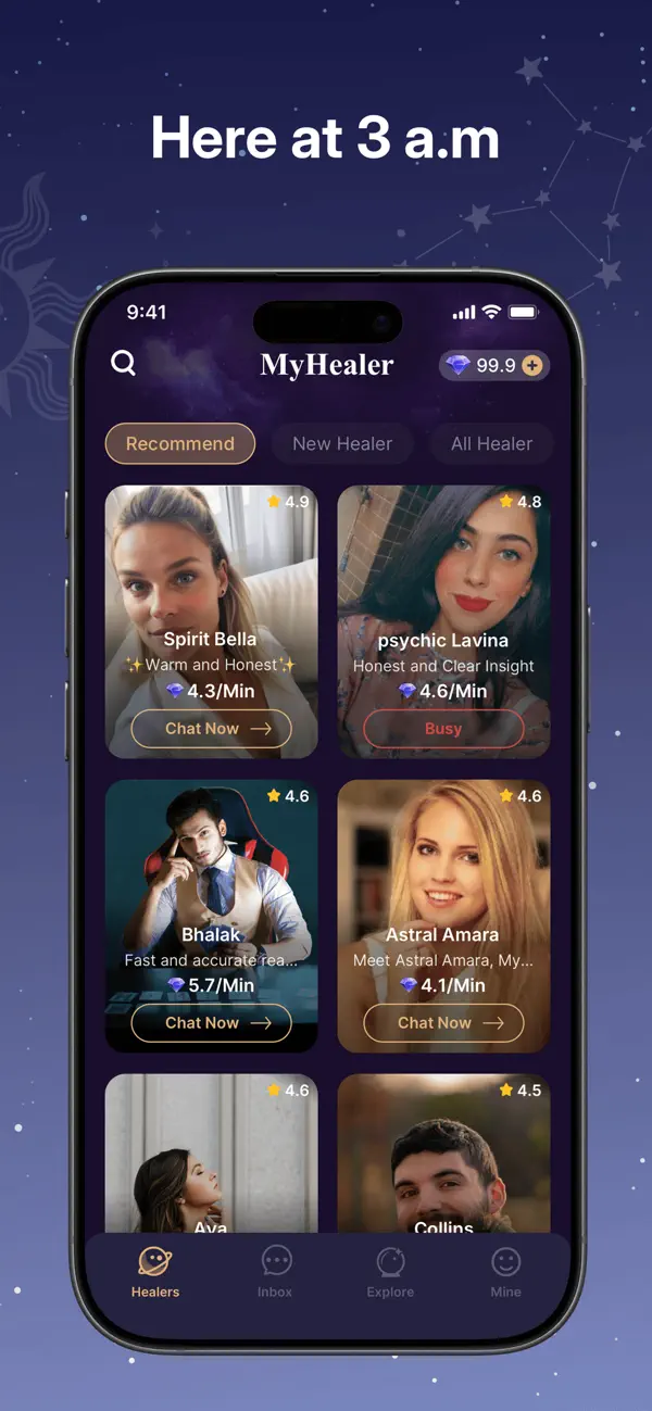 Screenshot #3 pour MyHealer Live Psychic Readings