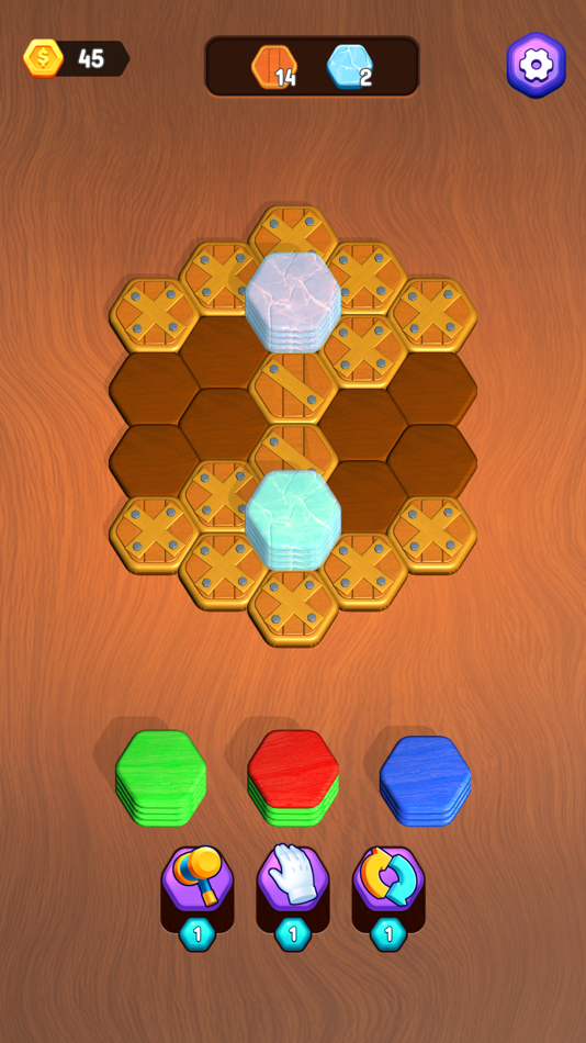 #5. Hexa Wood Flow (iOS) 来自: IEC GAMES AUSTRALIA PTY LTD