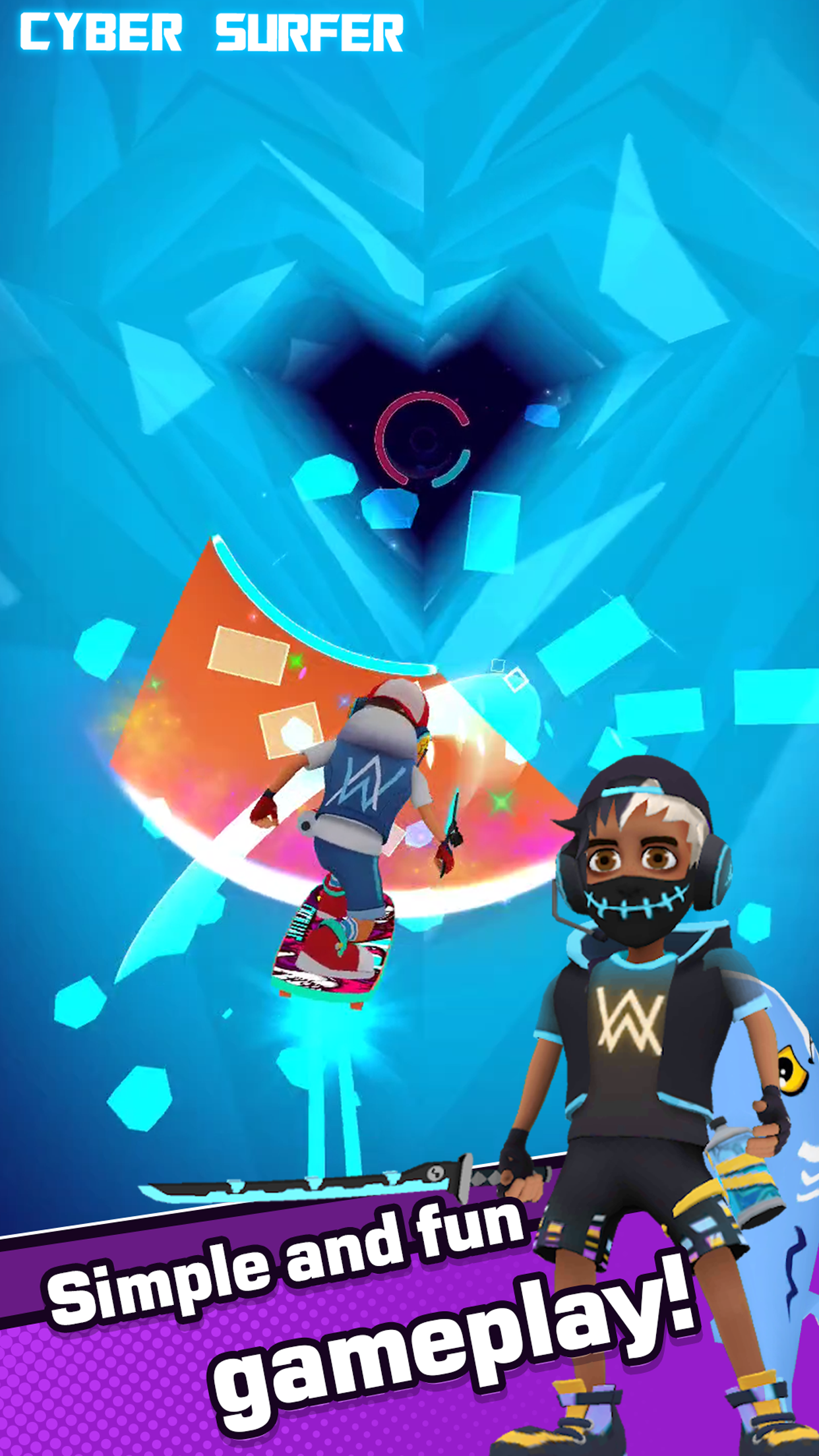 Cyber Surfer: EDM & Skateboard screenshot 3