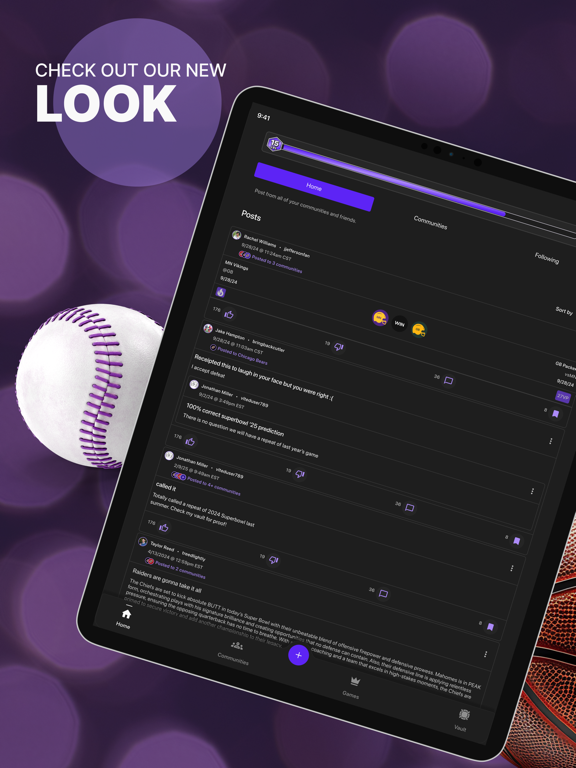 VLTED iPad screenshot 1 - Sports app