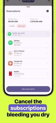 AI Budget Manager - WalletGPT iPhone screenshot