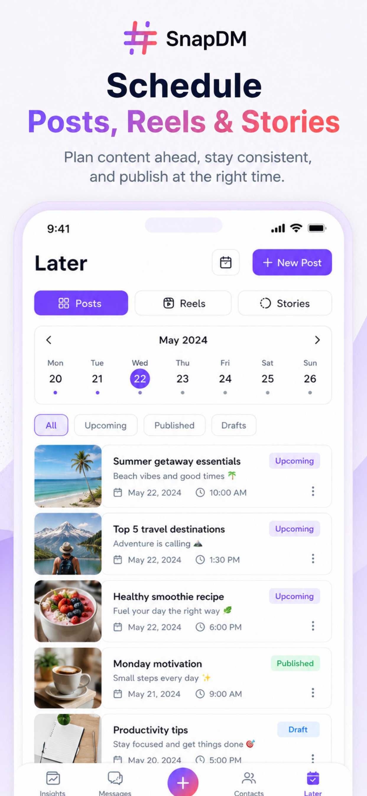 SnapDM: DM Automation