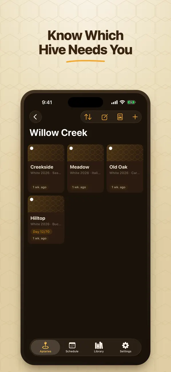Screenshot #1 pour Beemark: Beekeeping Journal