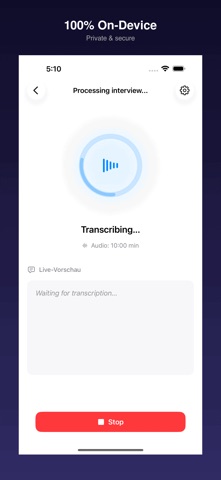 Transkript screenshot
