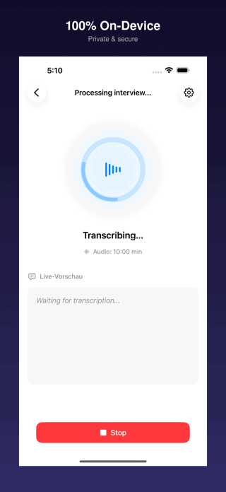 Transkript Screenshot 1 of 7