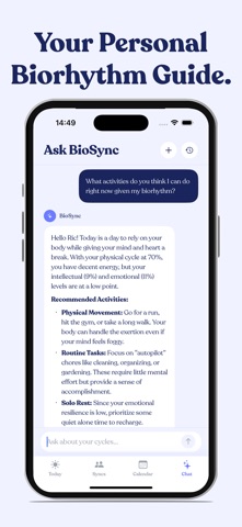 Biorhythm Calculator - Biosync Screenshot 5 of 5