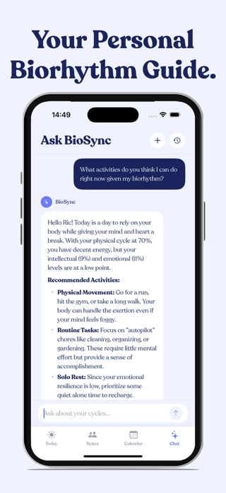 Biorhythm Calculator - Biosync Screenshot 5 of 5