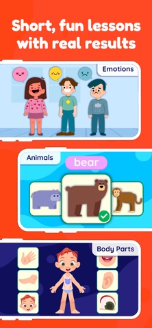 Bolo - learn english for kids iPhone screenshot