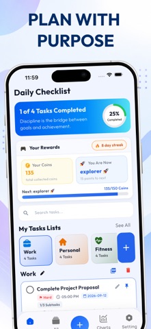 Daily Checklist & To-Do Task Screenshot 2 of 6