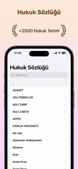 Hukuk Sözlüğü screenshot 1